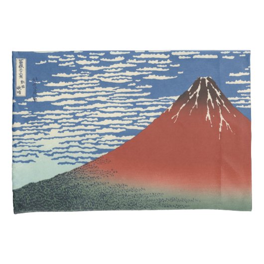 山澄ん富士（赤富士）（北斎） 枕カバー (正面右)