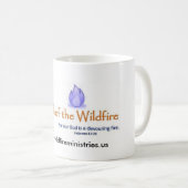 山火事のマグの教会 コーヒーマグカップ (正面右)