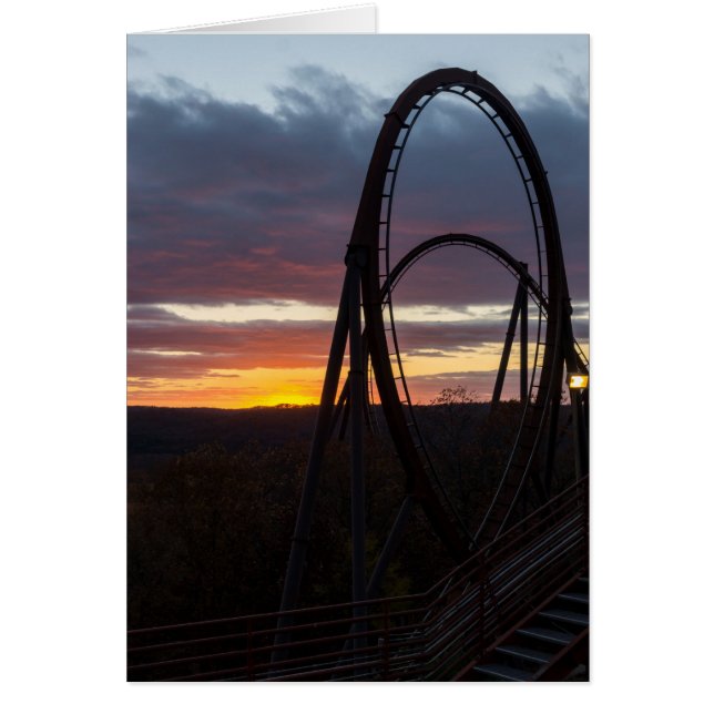 山火事の日の入り (正面)