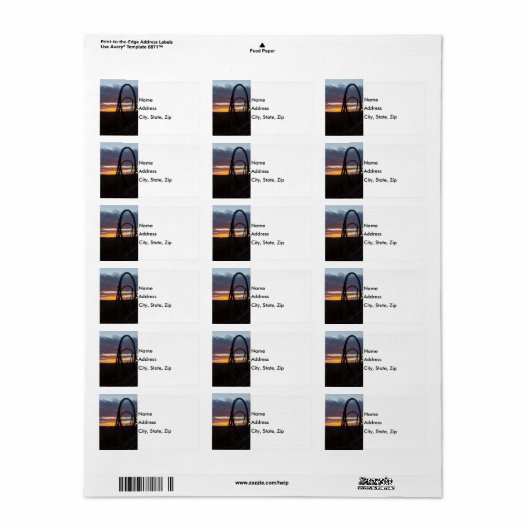 山火事の日の入り ラベル (フルシート)