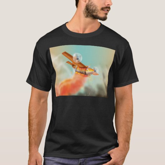 山火事消防機 航空消防 Tシャツ (正面)