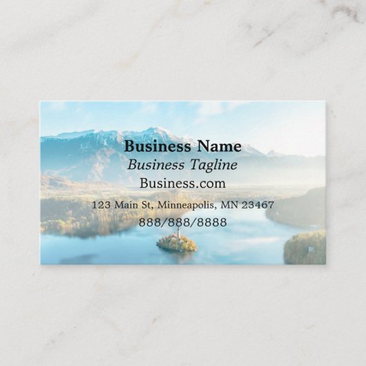 山灯台かわいらしビジシンプルネス 名刺 (正面)