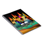 山熊カラフルヤシの木海 ノートブック (右側)