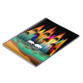 山熊カラフルヤシの木海 ノートブック (左側)