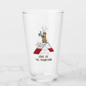 山犬の敏捷性のチャンピオンキングおもしろい タンブラーグラス (裏面)