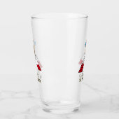 山犬の敏捷性のチャンピオンキングおもしろい タンブラーグラス (左)