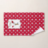 山犬の敏捷性のチャンピオンキングおもしろい バスタオルセット (ハンドタオル)