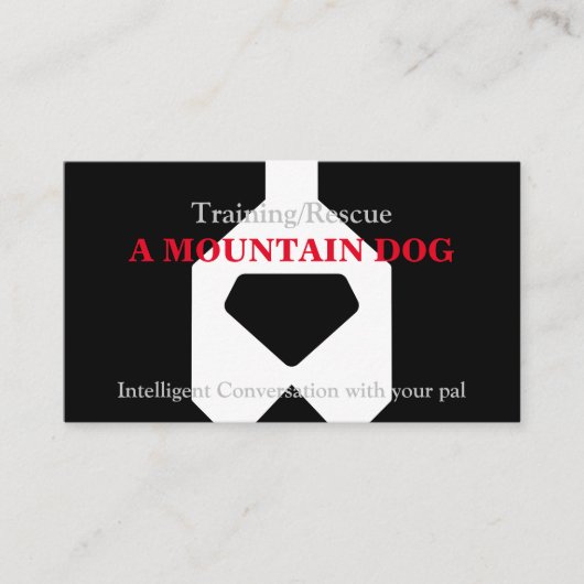 山犬訓練  名刺 (正面)