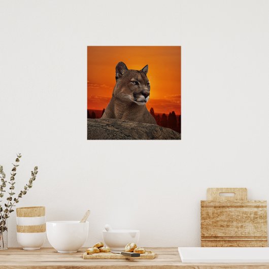 山獅子日没 ポスター (キッチン)