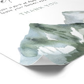 山男の子の赤ちゃんシャワーおむつラッフルサイン ポスター (角)