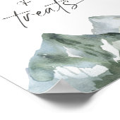 山男の子の赤ちゃんシャワー甘いお菓子とお菓子のサイン ポスター (角)