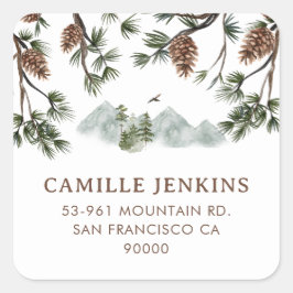 山男素朴子の赤ちゃんシャワー スクエアシール