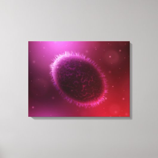 山痘の顕微鏡的見解1 キャンバスプリント (正面)