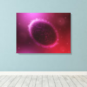 山痘の顕微鏡的見解1 キャンバスプリント (インサイチュ (ウッドフロア))