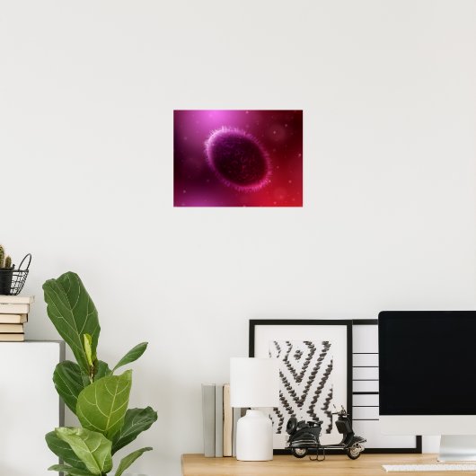 山痘の顕微鏡的見解1 ポスター (ホームオフィス)