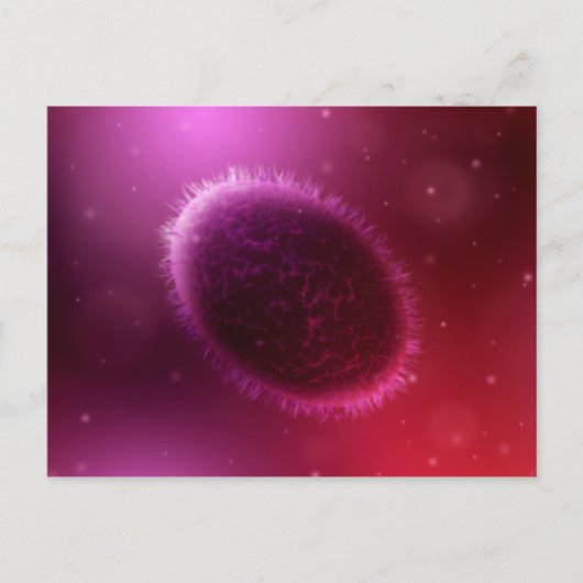 山痘の顕微鏡的見解1 ポストカード (正面)