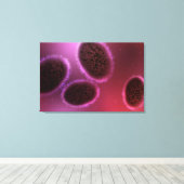 山痘の顕微鏡的見解2 キャンバスプリント (インサイチュ (ウッドフロア))