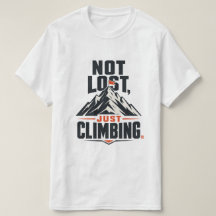 山登りグラフィックTシャツ