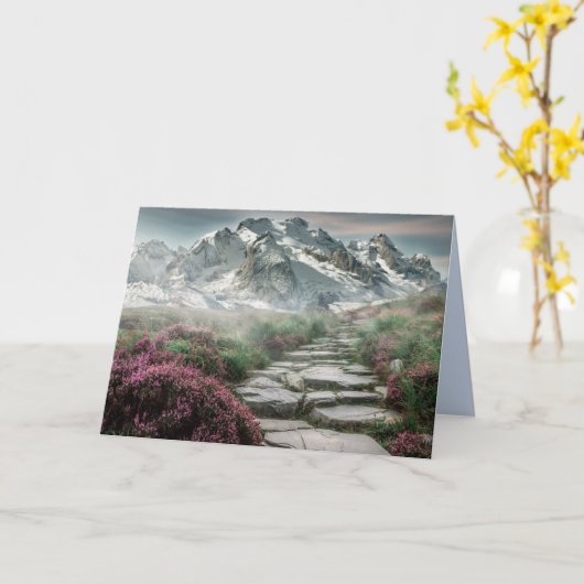 山登り案内カード カード (黄色い花)