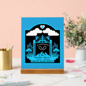 山登り記念品 アクリルサイン (ウェディング)