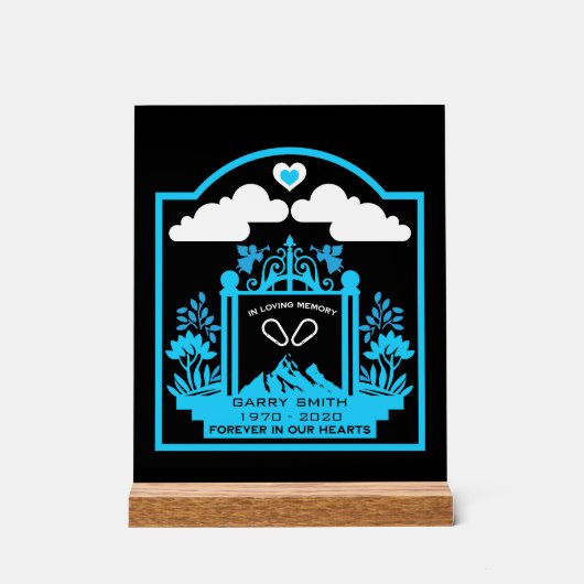 山登り記念品 アクリルサイン (正面)