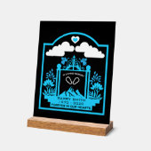 山登り記念品 アクリルサイン (傾斜)