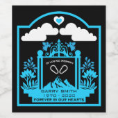 山登り記念品 ワインラベル (シングルラベル)