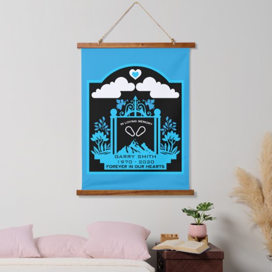 山登り記念品 吊り下げ型タペストリー (寝室)