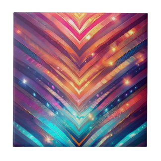 山白熱［赤熱］光を放つ形 タイル