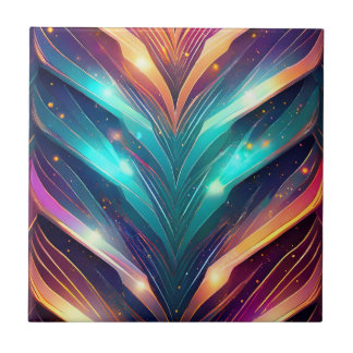 山白熱［赤熱］光を放つ形 タイル