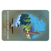 山砂漠の島，ハンコック郡，メイン州，アメリカ， マグネット (横)