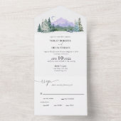 山砂漠素朴結婚の オールインワン招待状 (内側)