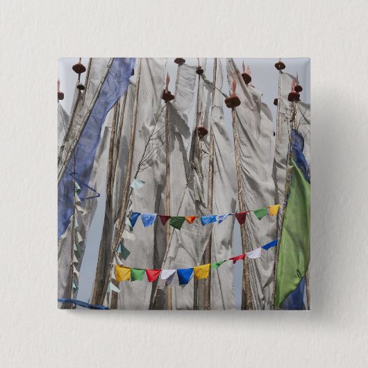 山祈の旗竿ヨトングラ峠2 缶バッジ (正面)