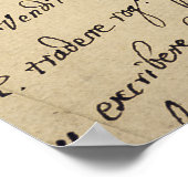 山積みの古いヴィンテージ写本 ポスター (角)