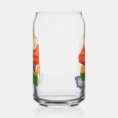 山積みの本とティーカップベア ガラス缶 (左)