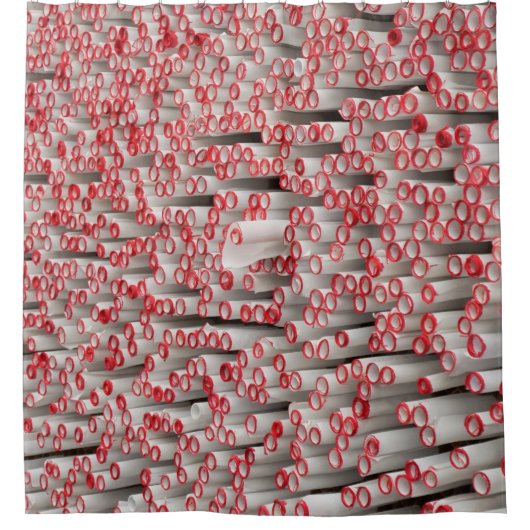山積みの転が紙 シャワーカーテン (正面)