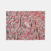 山積みの転が紙 フリースブランケット (正面(横))