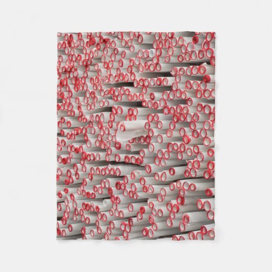 山積みの転が紙 フリースブランケット (正面)