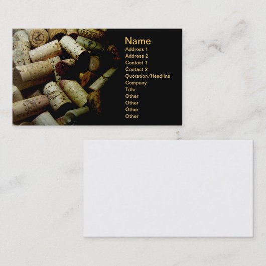 山積みボトル 名刺 (正面/裏面)