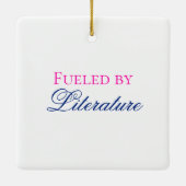 山積みヴィンテージ図書花 セラミックオーナメント (裏面)