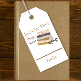 山積み本パーソナライズされた読集 ギフトタグ