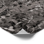 山積み棒 – 暖かい色調の黒と白 ポスター (角)