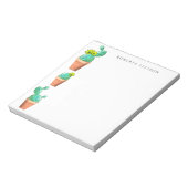 山積み鉢植えサボテン黄色い花カスタム咲き ノートパッド (回転)