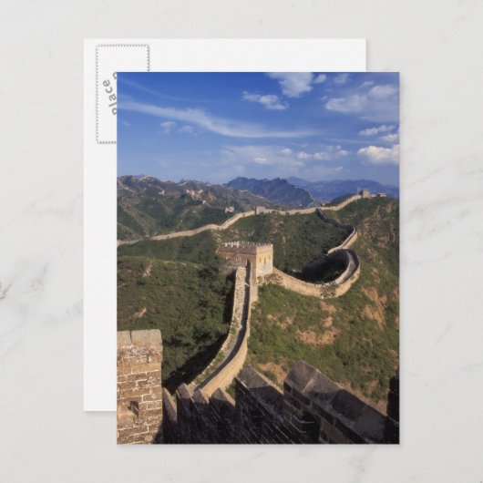 山素晴らしの壁は曲がりくねった ポストカード (正面/裏面)