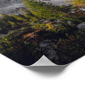 山素晴らし下の秋の景色 ポスター (角)