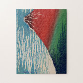 山素晴らし富士風モーニング澄んby葛飾 ジグソーパズル (縦)