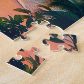 山素晴らし湖の風景。 ジグソーパズル (側面)