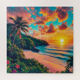 山素晴らし湖の風景。 ジグソーパズル