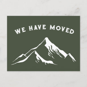 山素朴々我々は新しい家を移動 ポストカード