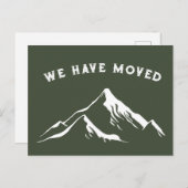 山素朴々我々は新しい家を移動 ポストカード (正面/裏面)